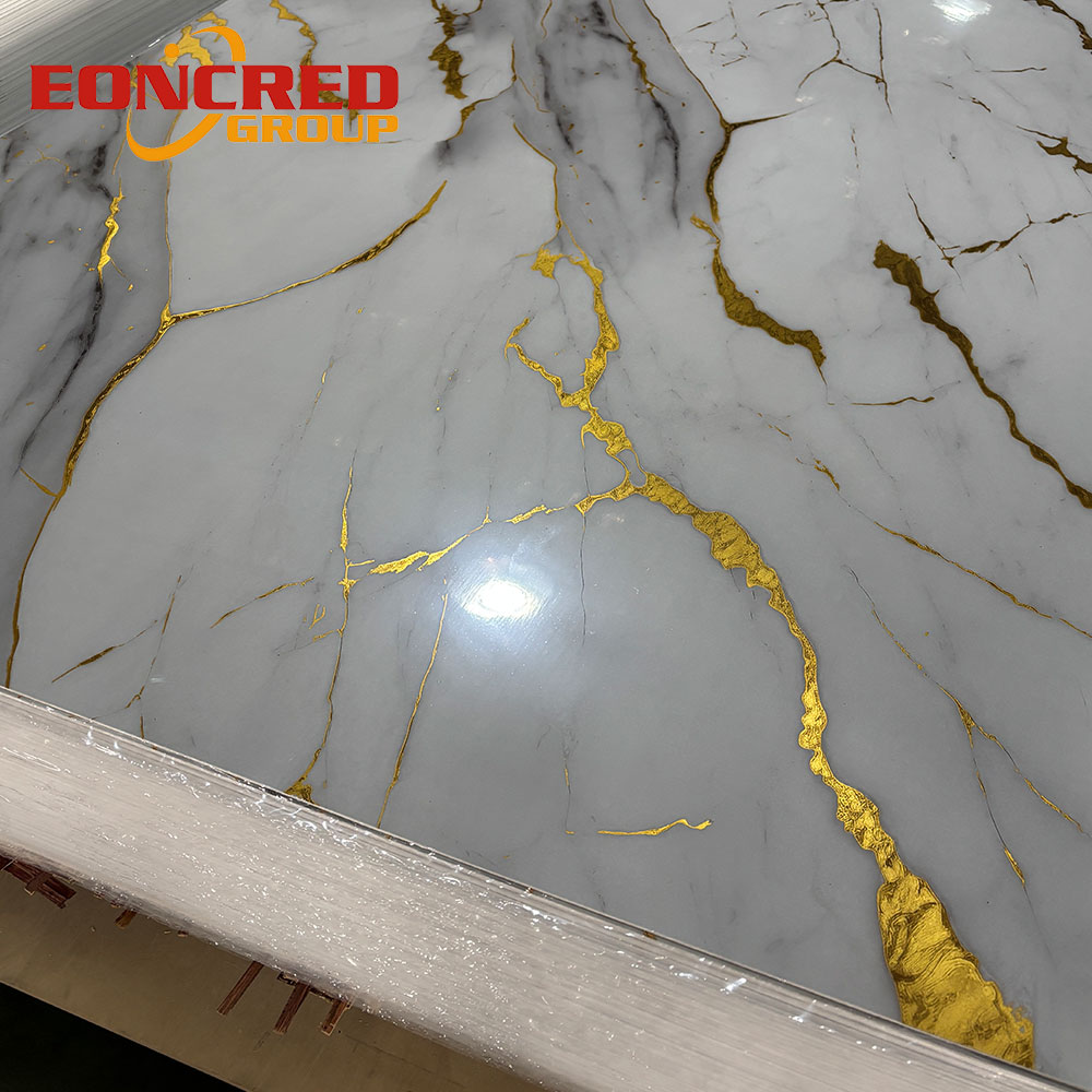 What are UV marble sheets made of?